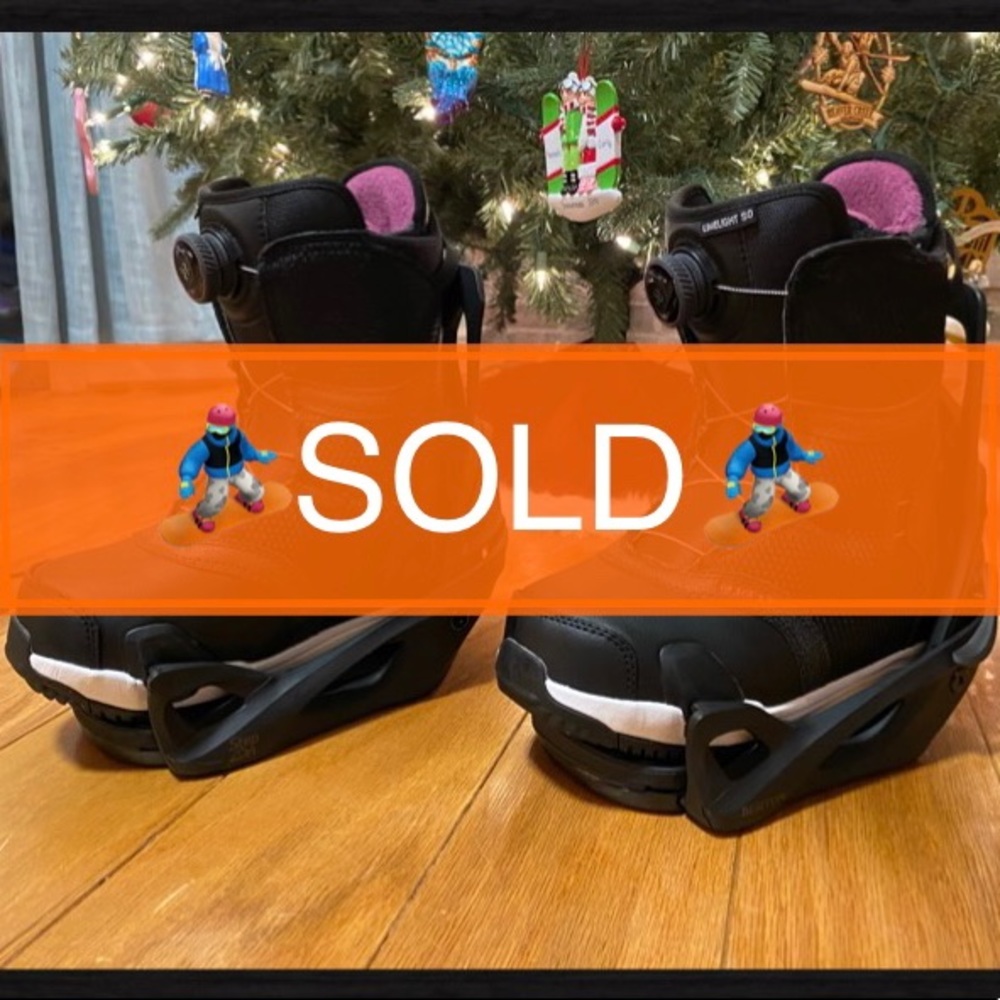 SOLD! Burton Wmns StepOn Snowboard Boots & Binding